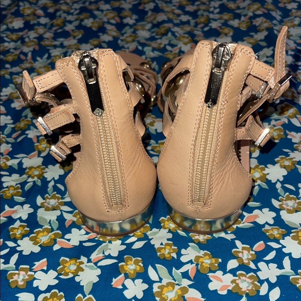 Sam Edelman Tan Studded Sandals - Picture 4 of 5